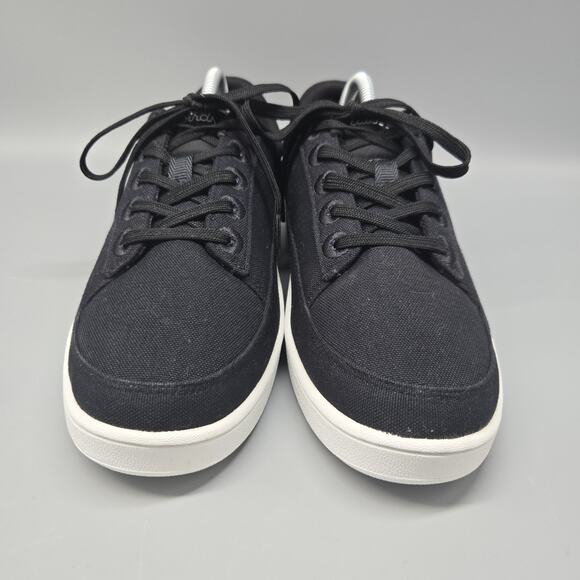 ALLBIRDS Canvas Pacers Shoes Natural Black Sneakers Women Size 10 Barely Worn - Picture 3 of 11
